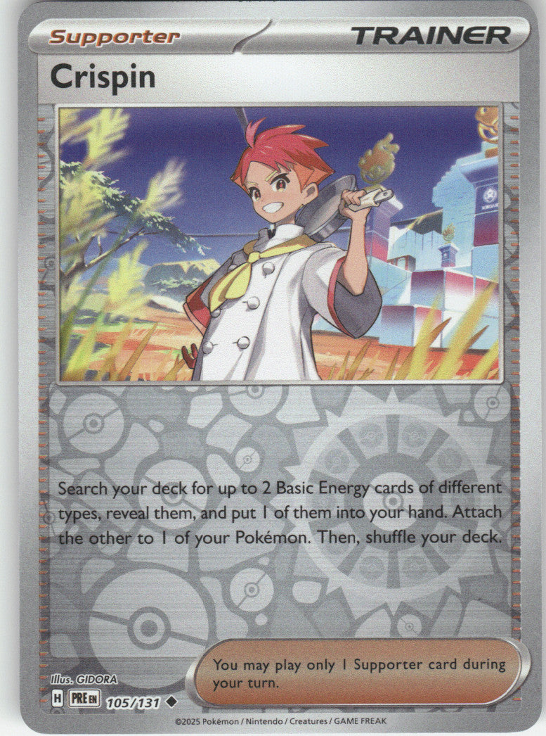 Crispin - Reverse Holo Uncommon SV: Prismatic Evolutions 105/131 NM