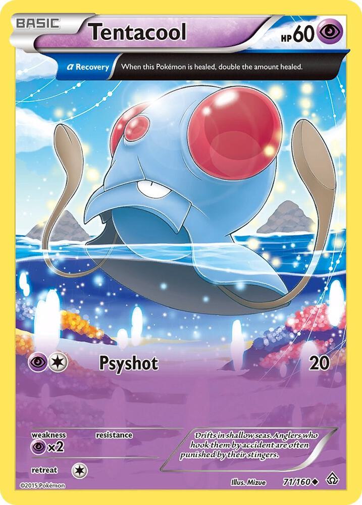 Tentacool (Alpha) Uncommon XY - Primal Clash 71/160 NM