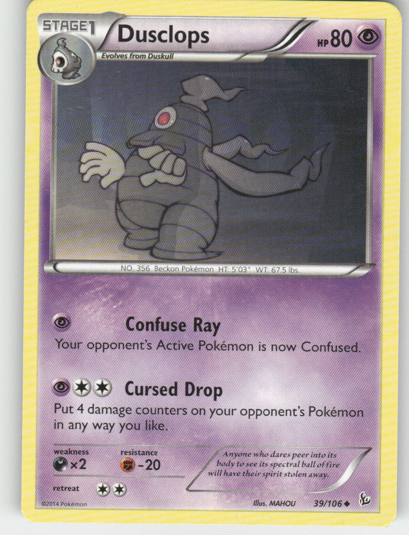 Dusclops Uncommon XY - Flashfire 39/106 NM