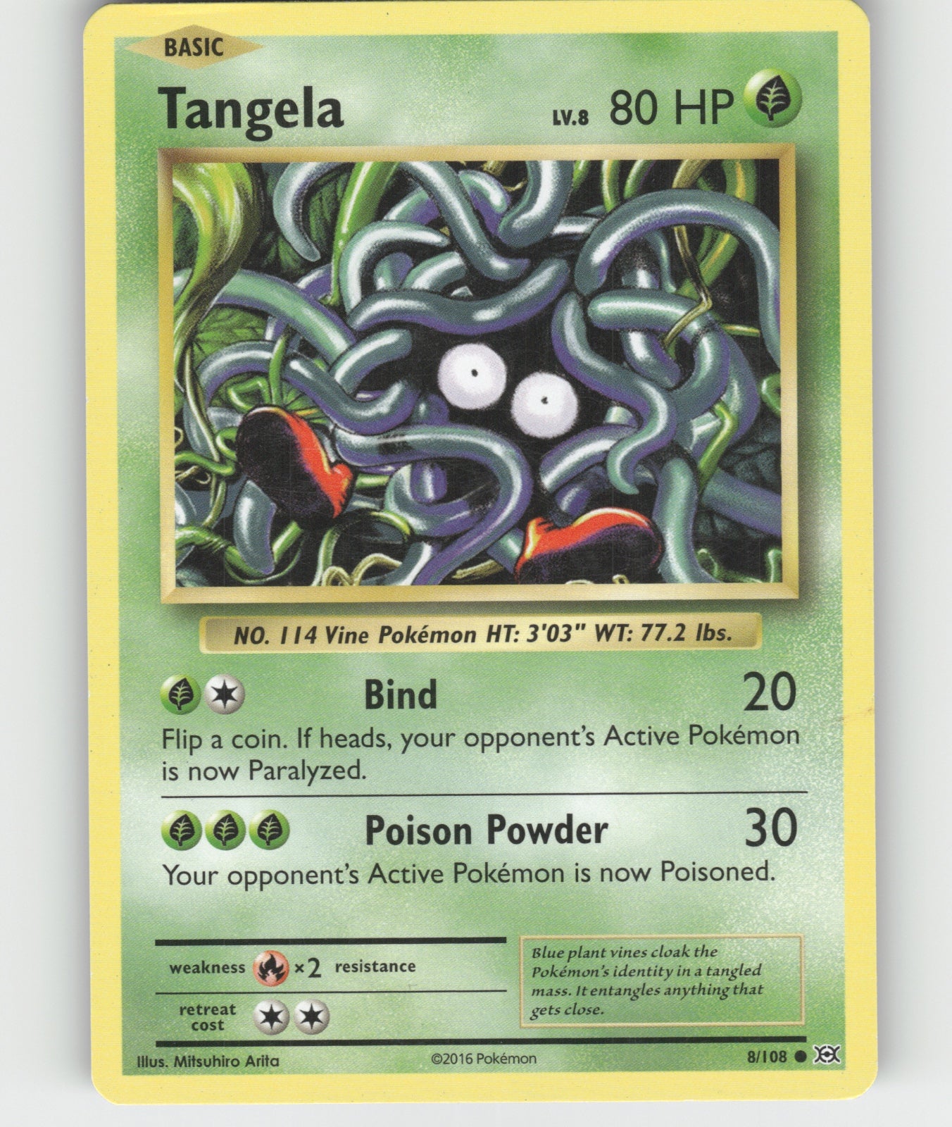 Tangela Common XY - Evolutions 8/108 NM