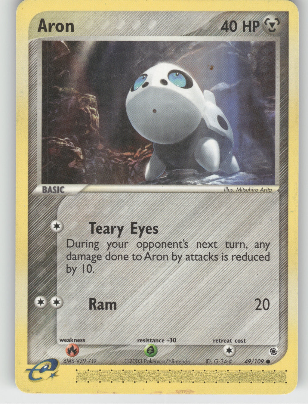 Aron Common EX Ruby and Sapphire 49/109 NM