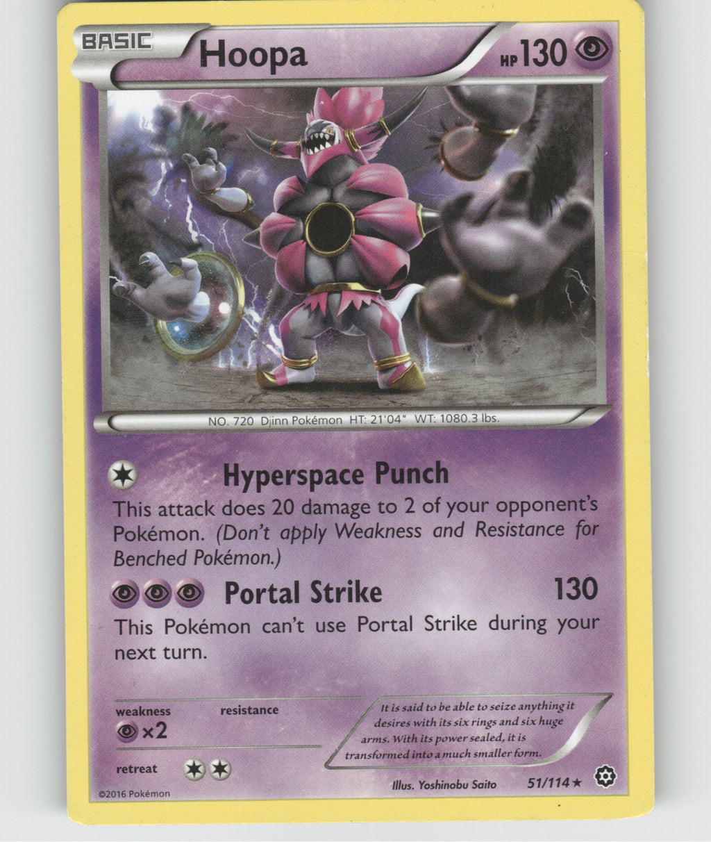 Hoopa Rare XY - Steam Siege 51/114 NM