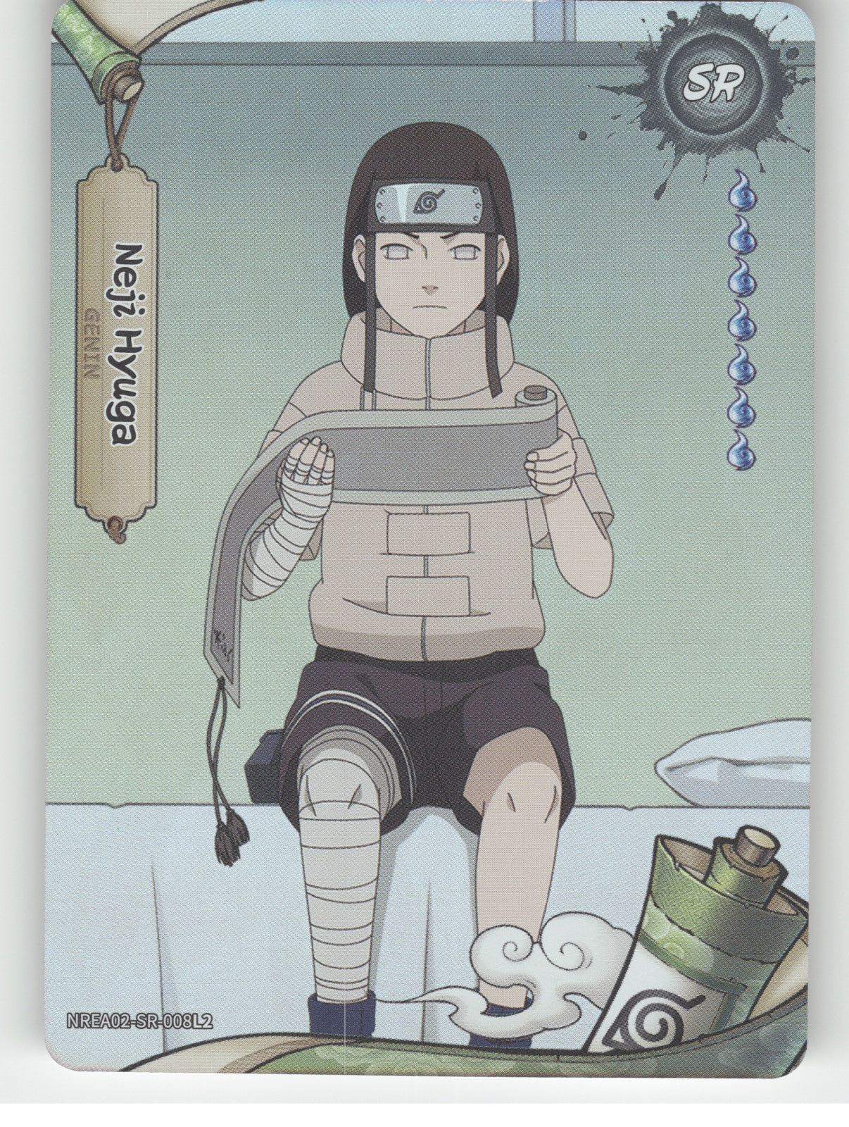 Neji Hyuga Base SR Earth Scroll Series 2 008L2 NM front