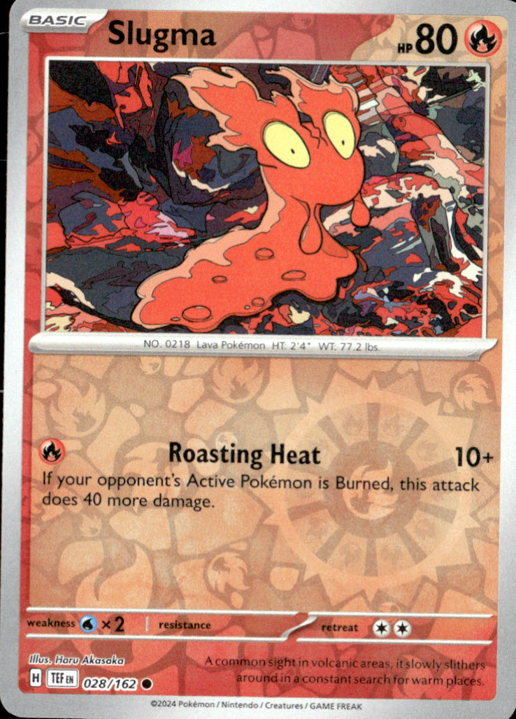 Slugma Reverse Holo Common SV05: Temporal Forces 028/162 NM