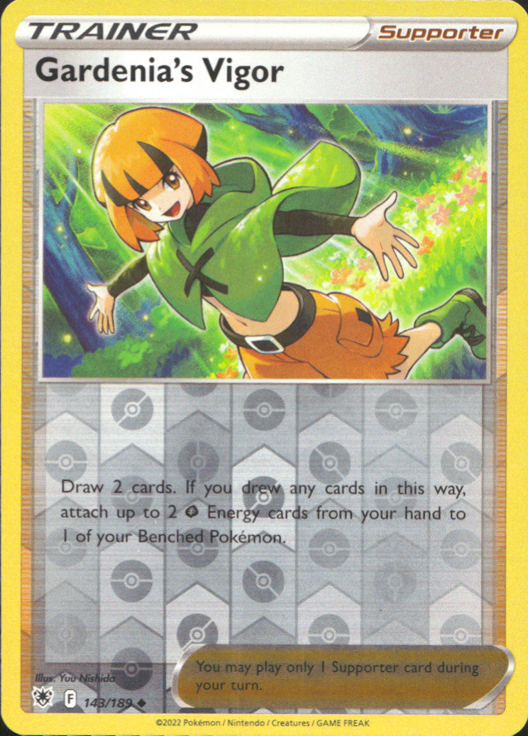 Gardenia's Vigor Reverse Holo Uncommon SWSH10: Astral Radiance 143/189 NM