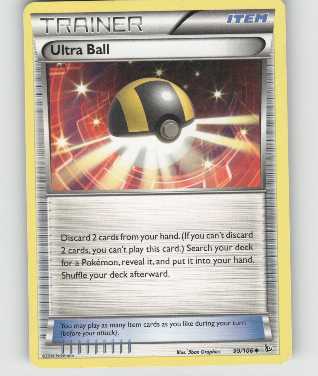 Ultra Ball Uncommon XY - Flashfire 99/106 NM