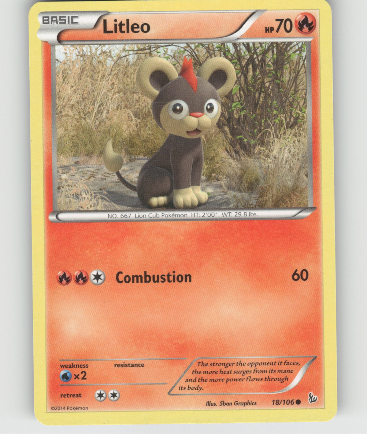 Litleo (18) Common XY - Flashfire 18/106 NM