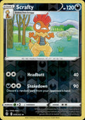 Scrafty Reverse Holo Uncommon SWSH07: Evolving Skies 099/203 NM