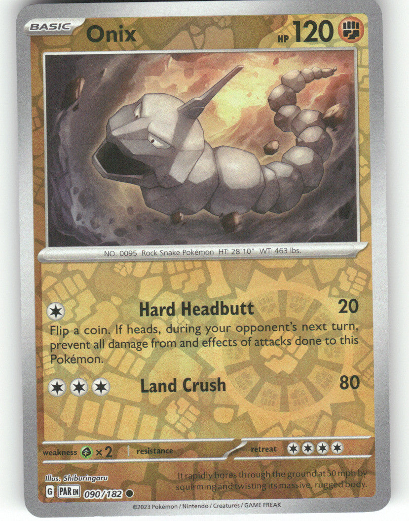 Onix Reverse Holo Common SV04: Paradox Rift 090/182 NM