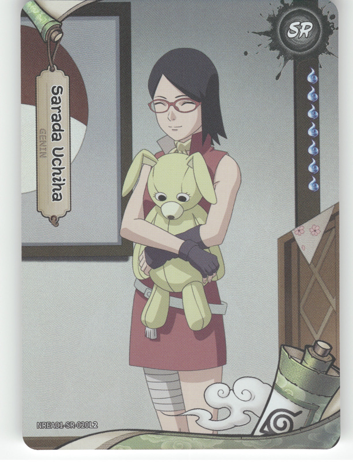 Sarada Uchiha Base SR Earth Scroll Series 1 020L2 NM front