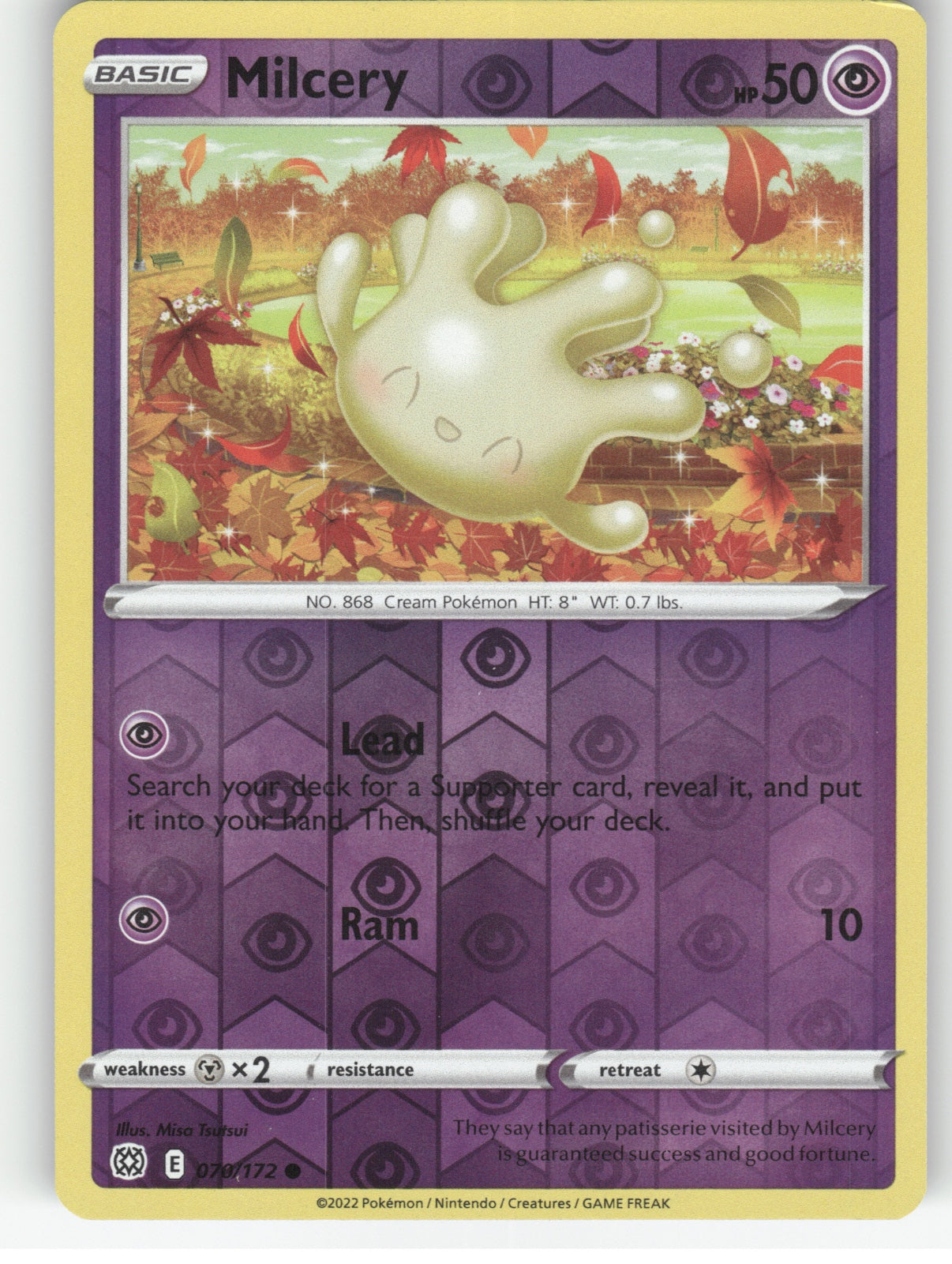 Milcery Reverse Holo Common SWSH09: Brilliant Stars 070/172 NM