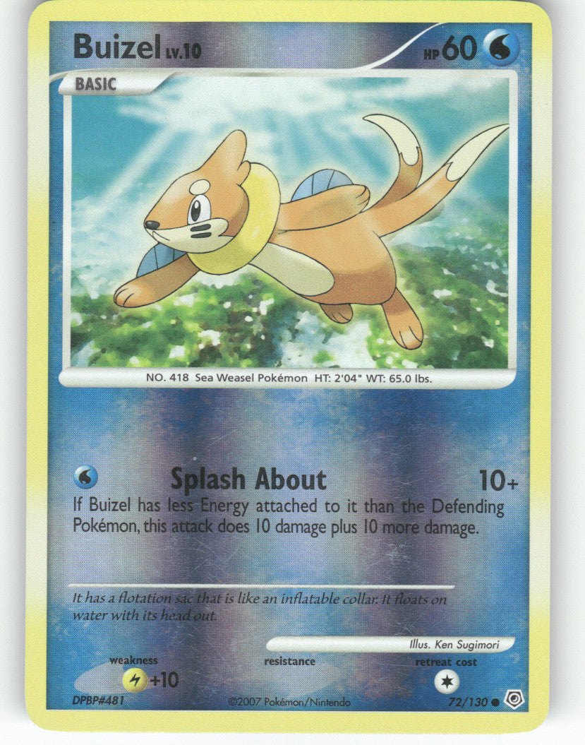 Buizel Reverse Holo Common Diamond and Pearl 72/130 NM