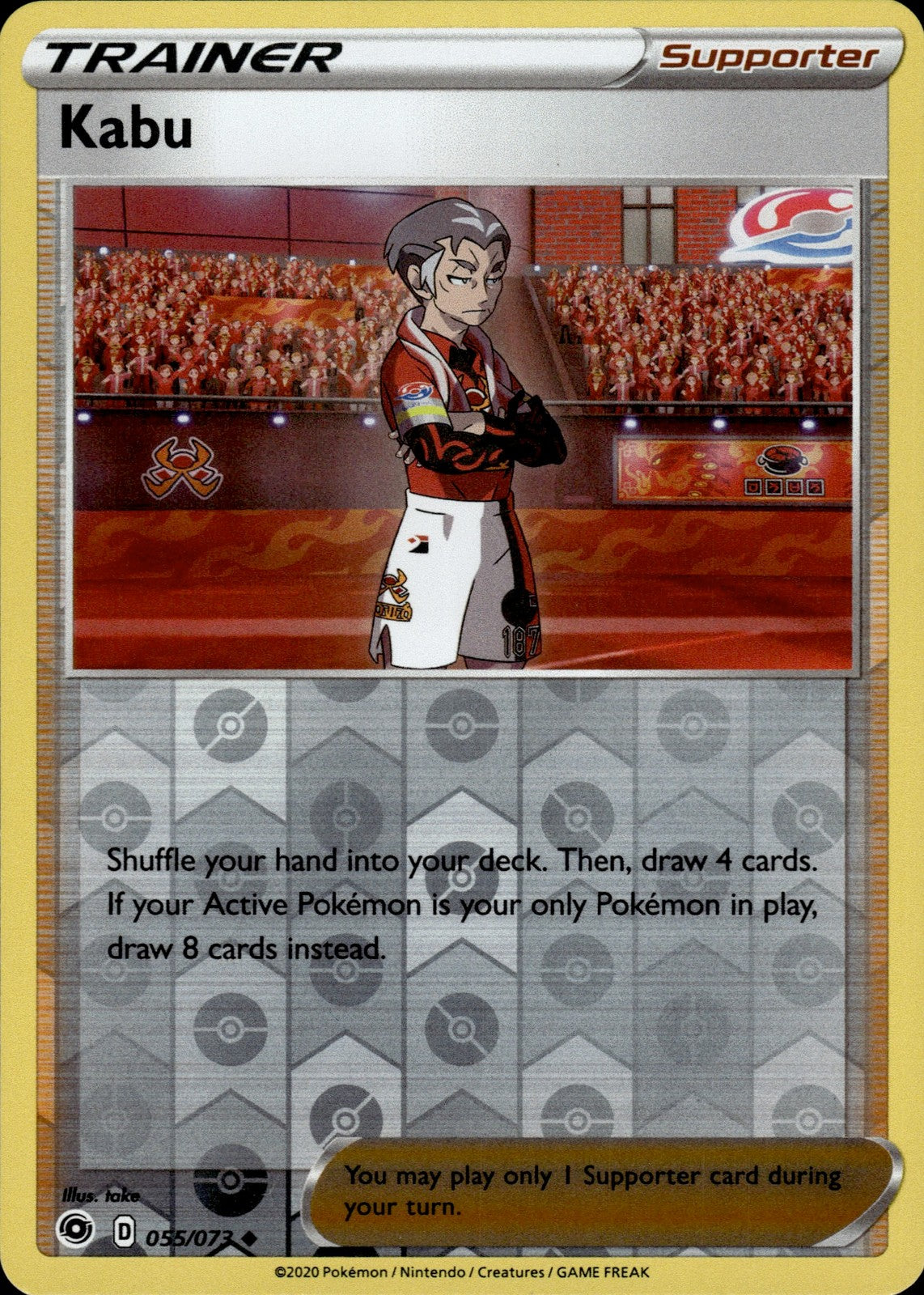 Kabu Reverse Holo Uncommon Champion's Path 55/73 NM
