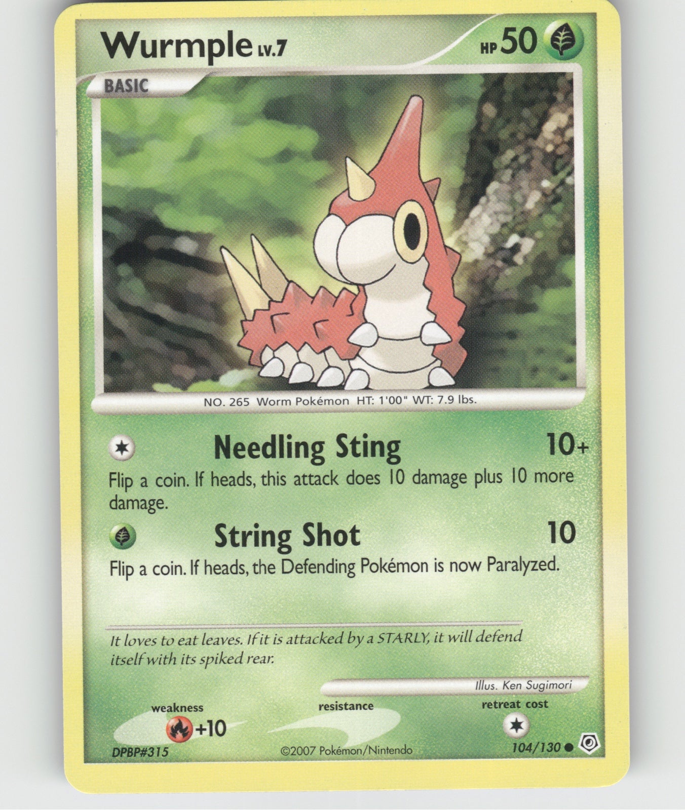Wurmple Common Diamond and Pearl 104/130 NM