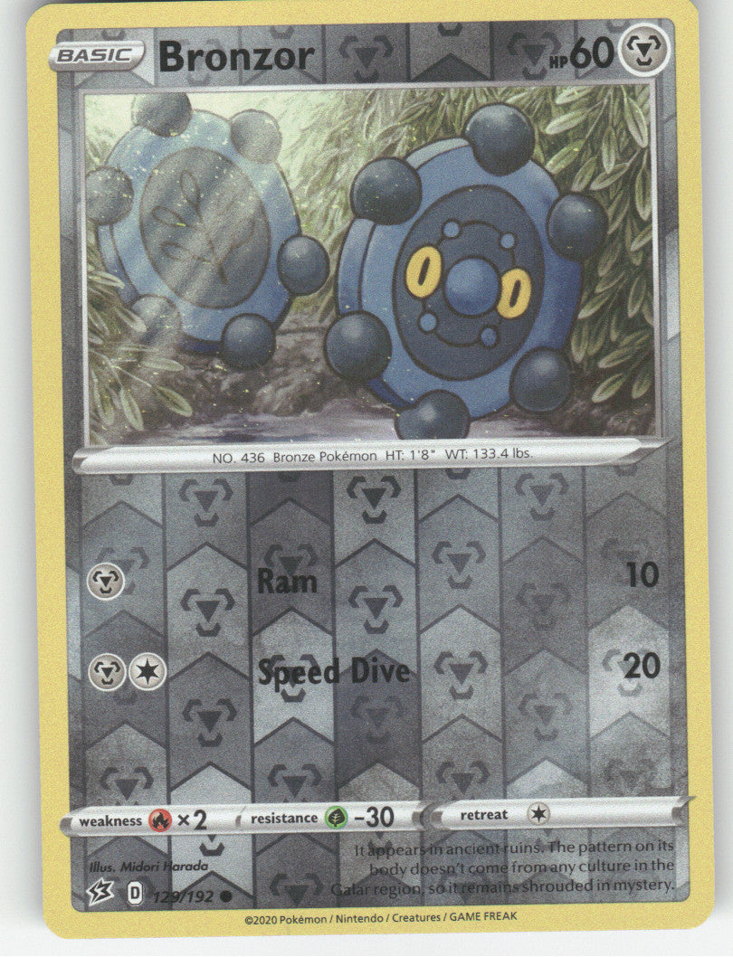 Bronzor Reverse Holo Common SWSH02: Rebel Clash 129/192 NM