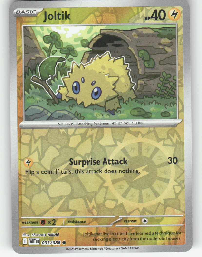 Joltik Reverse Holo Common SV: White Flare 033/086 NM