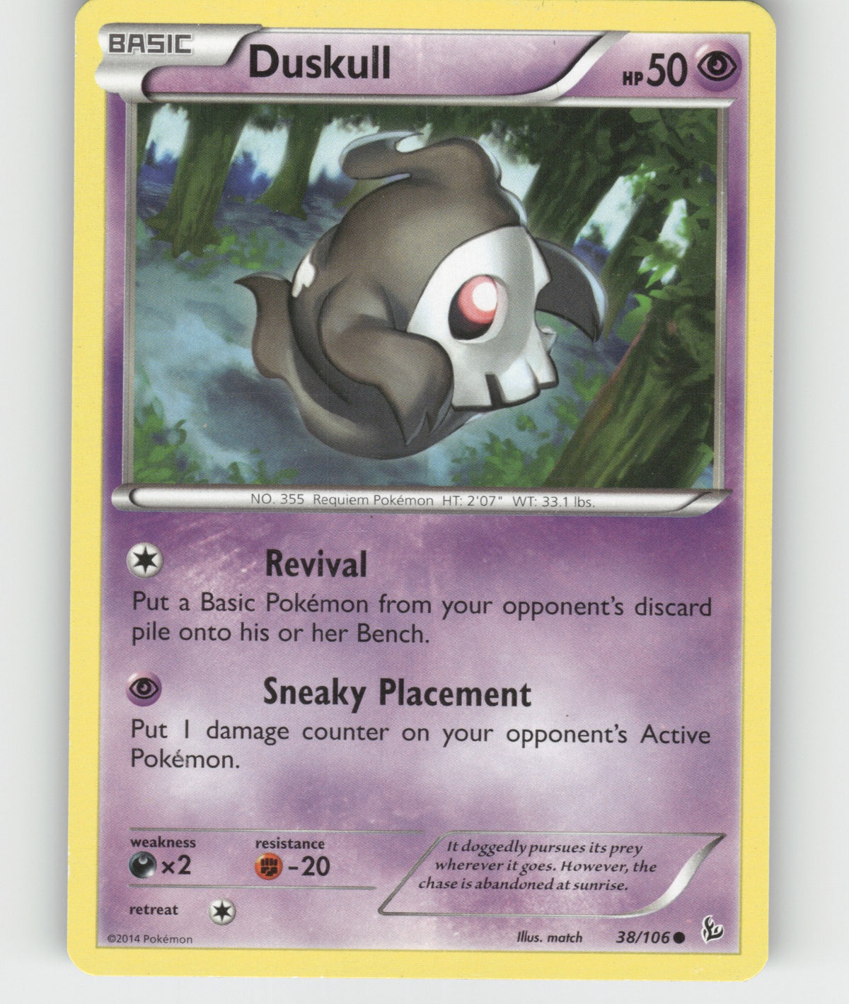 Duskull Common XY - Flashfire 38/106 NM