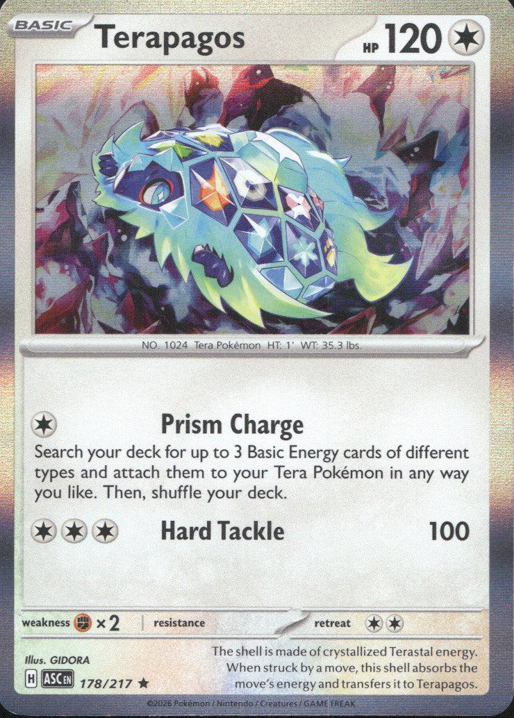 Terapagos Holo Rare ME: Ascended Heroes 178/217 NM