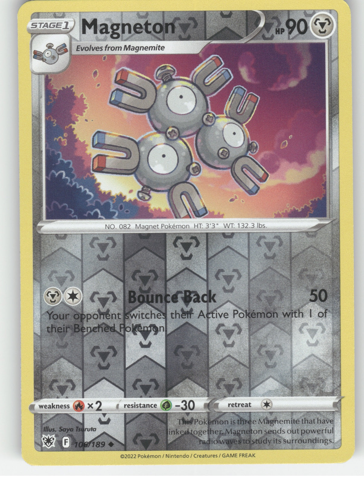 Magneton Reverse Holo Uncommon SWSH10: Astral Radiance 106/189 NM