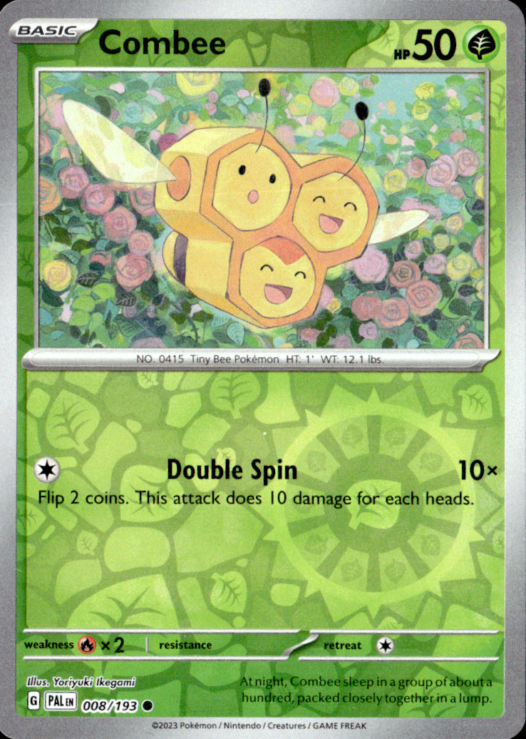 Combee Reverse Holo Common SV02: Paldea Evolved 008/193 NM