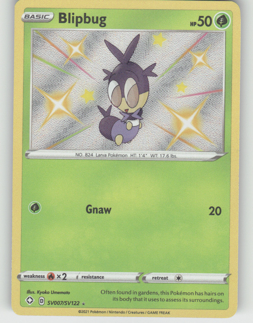 Blipbug Shiny Holo Rare Shining Fates: Shiny Vault SV007/SV122 NM