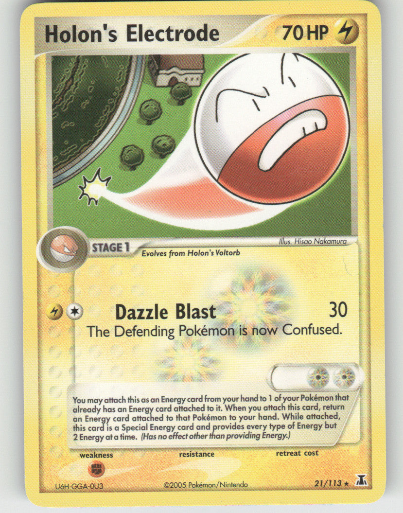 Holon's Electrode Rare Delta Species 21/113 NM