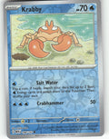 Krabby Reverse Holo Common SV: Scarlet & Violet 151 098/165 NM