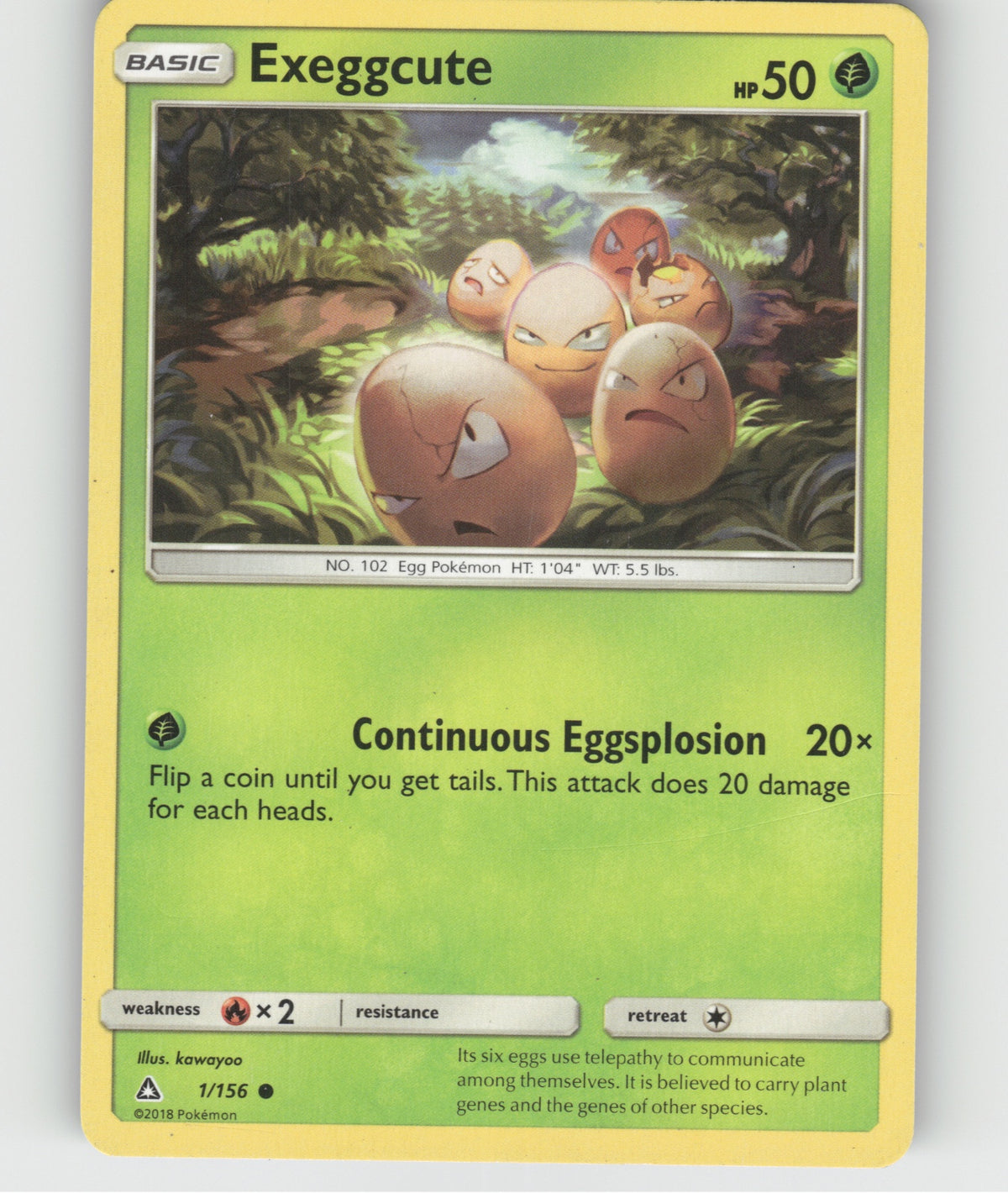 Exeggcute Common SM - Ultra Prism 1/156 NM
