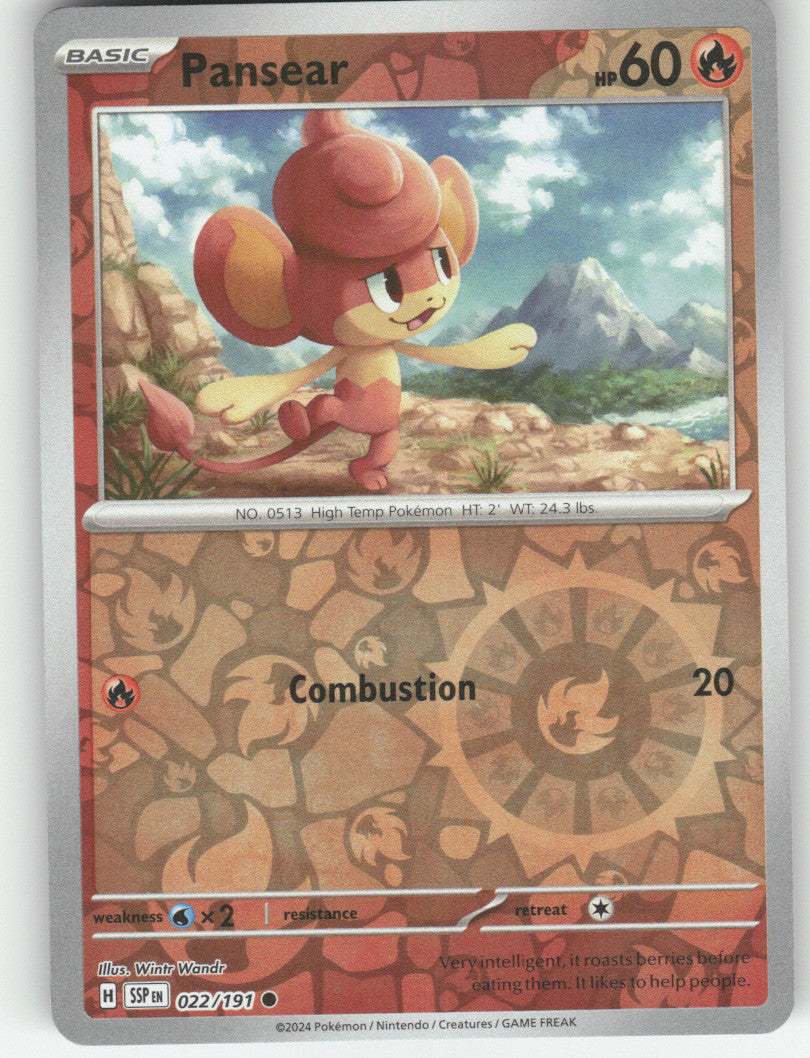 Pansear Reverse Holo Common SV08: Surging Sparks 022/191 NM