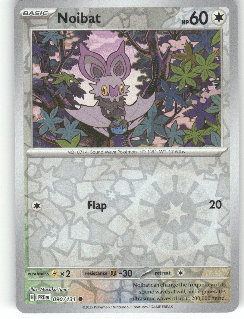 Noibat Reverse Holo Common SV: Prismatic Evolutions 090/131 NM