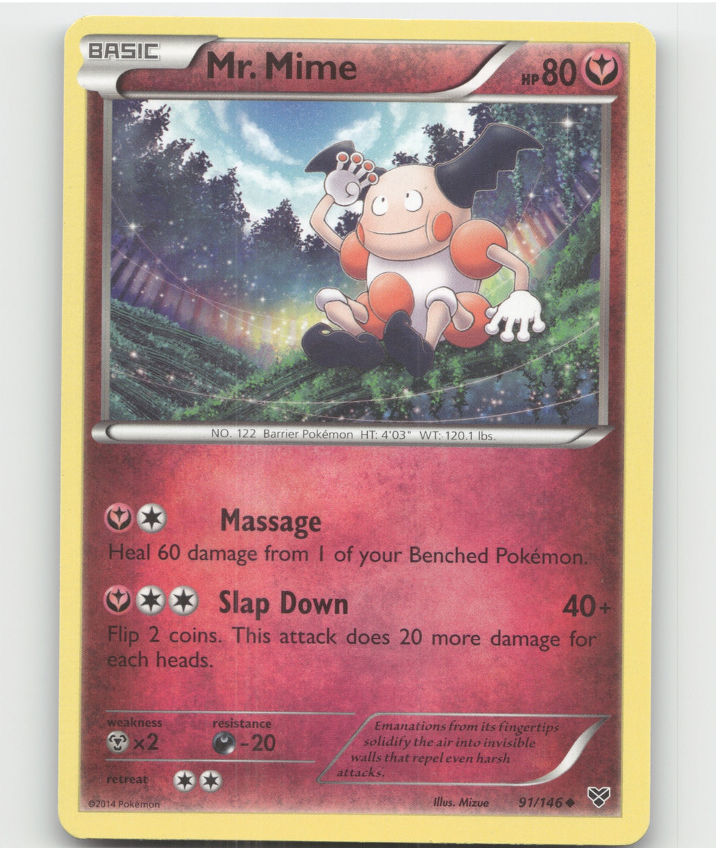 Mr. Mime Uncommon XY Base Set 91/146 LP