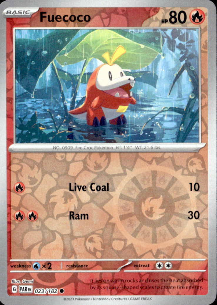 Fuecoco Reverse Holo Common SV04: Paradox Rift 023/182 NM