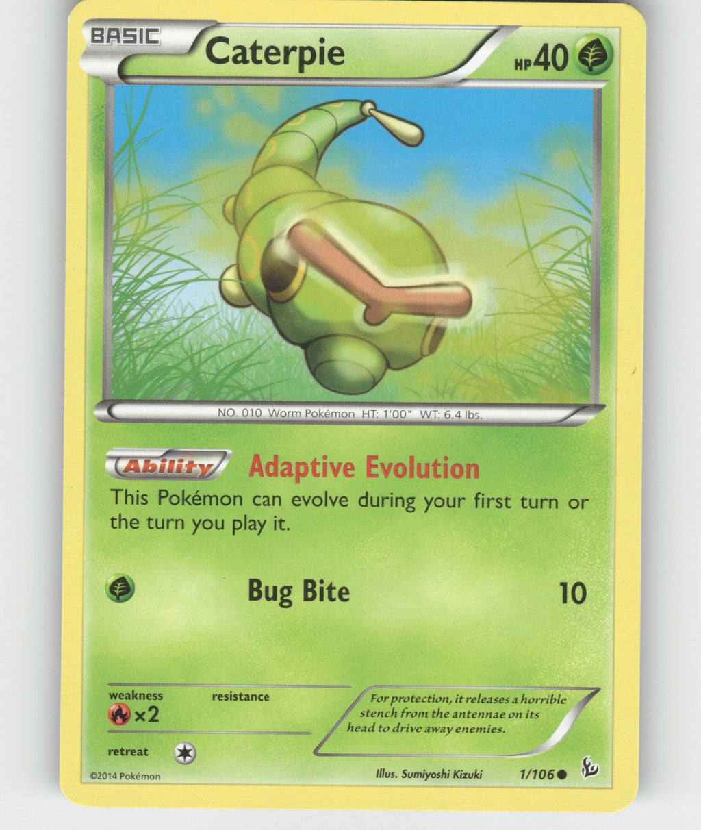 Caterpie Common XY - Flashfire 1/106 NM