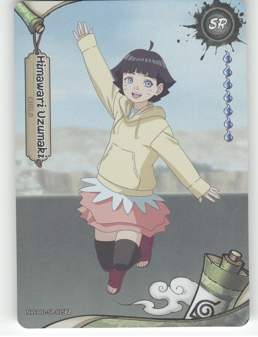 Himawari Uzumaki Base SR Earth Scroll Series 1 015L2 NM front