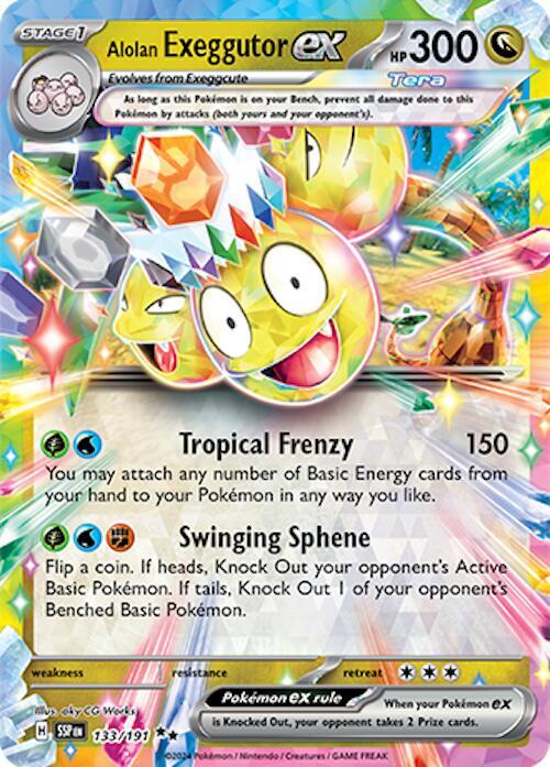 Alolan Exeggutor ex - 133/191 - SV08: Surging Sparks (SV08)