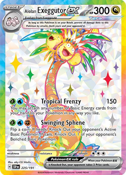 Alolan Exeggutor ex - 225/191 - SV08: Surging Sparks (SV08)