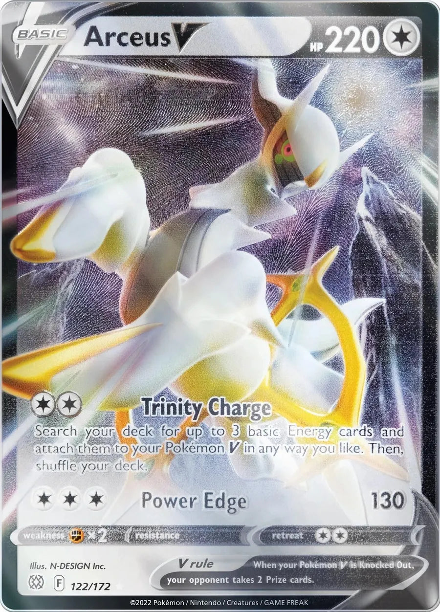 Arceus V - 122/172 (Metal Card) - Miscellaneous Cards & Products (MCAP)