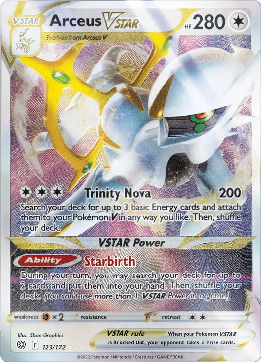 Arceus VSTAR - 123/172 (Metal Card) - Miscellaneous Cards & Products (MCAP)