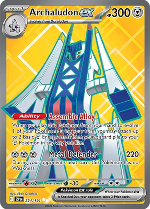 Archaludon ex - 224/191 - SV08: Surging Sparks (SV08)