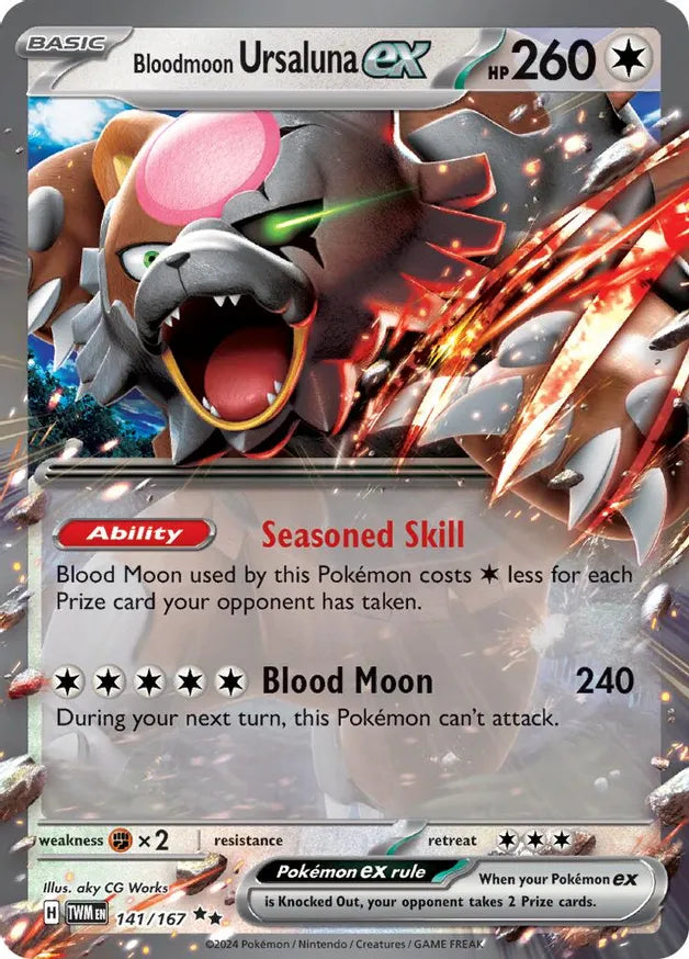 Bloodmoon Ursaluna ex - 141/167 - SV06: Twilight Masquerade (TWM)