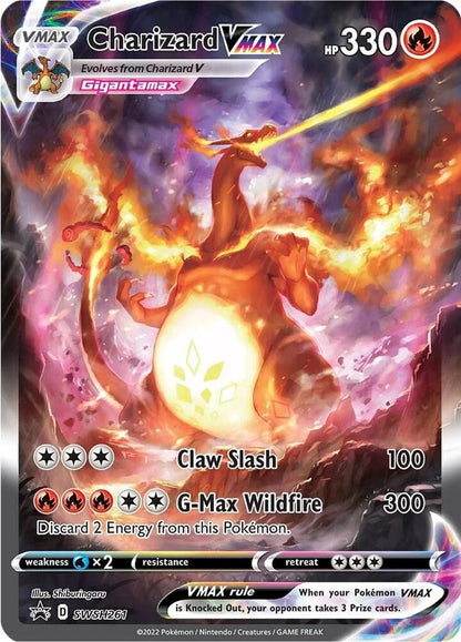 Charizard V, VSTAR, VMAX - SWSH260, SWSH261, SWSH262 - SWSH: Sword & Shield Promo Cards (SWSD)