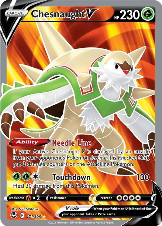 Chesnaught V (Full Art) - SWSH12: Silver Tempest (SWSH12)