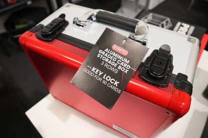 EVORETRO Aluminum Graded Card Storage Box, TSA Lock