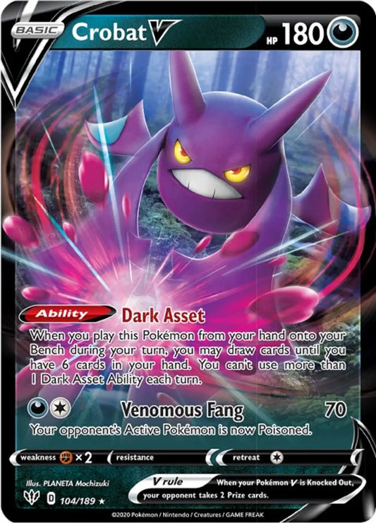 Crobat V - SWSH03: Darkness Ablaze (SWSH03)