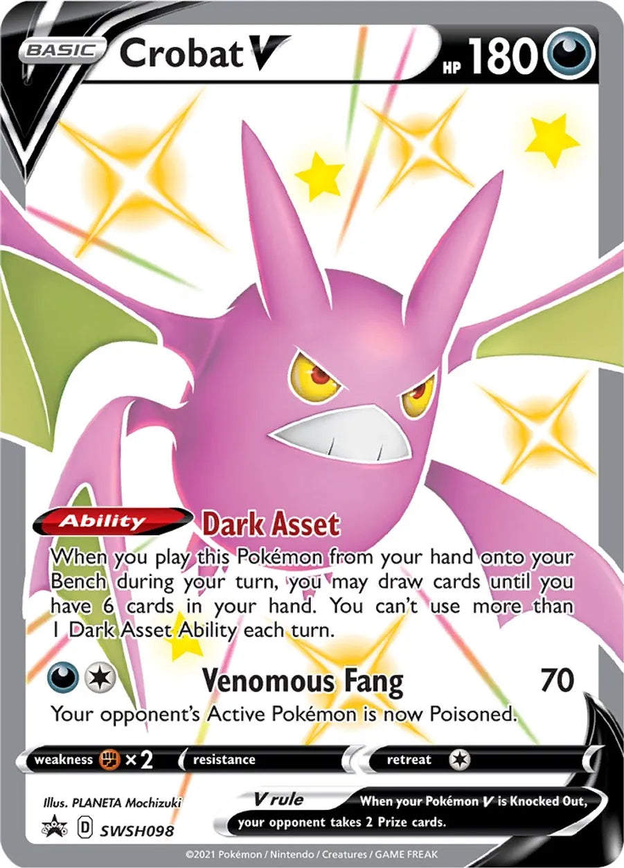 Crobat V - SWSH098 - SWSH: Sword & Shield Promo Cards (SWSD)