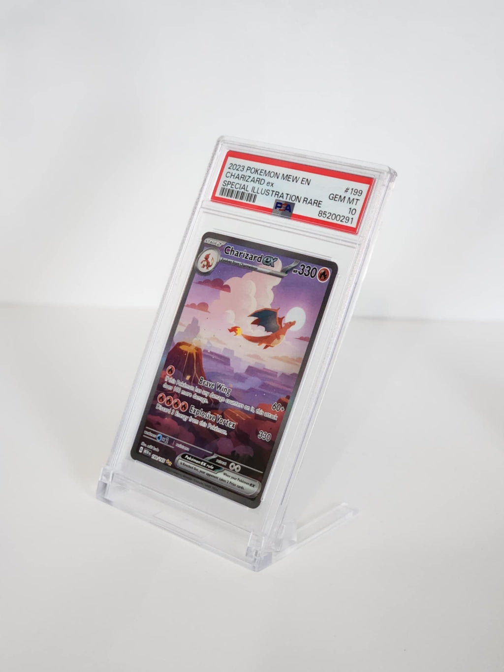 Transparent PSA & CGC Graded Card Slab Display Stand - 5-Pack Clear Holder for Graded Cards 5 PACK