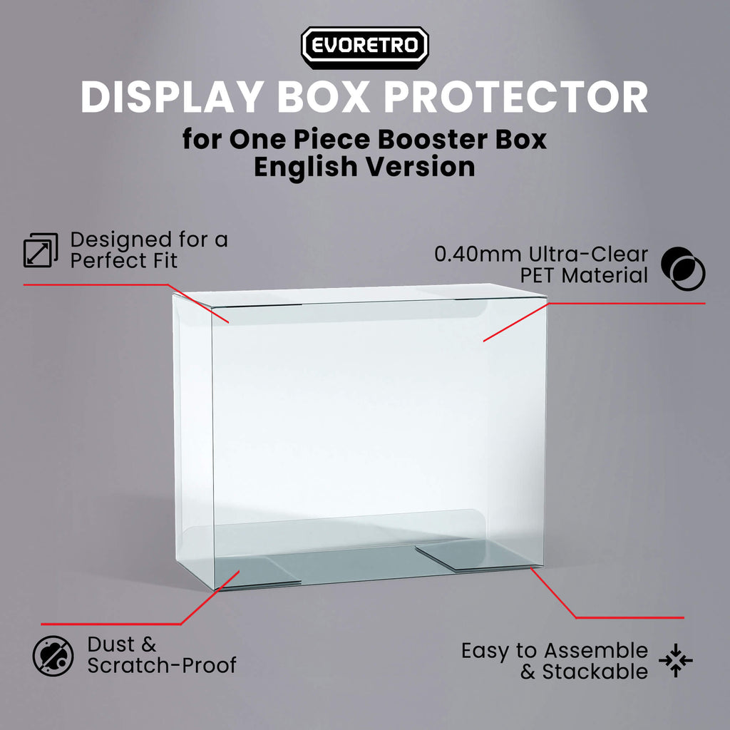 One Piece Booster Box EVORETRO PET Protectors (English, OPP 4-6, 0.40mm, 5-Pack)