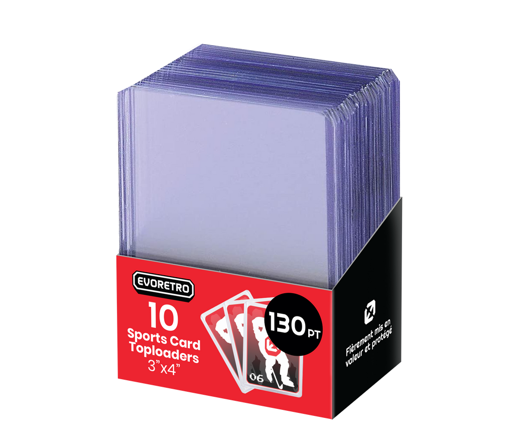 EVORETRO Topload Card Holder 3x4 130pt Pack of 10