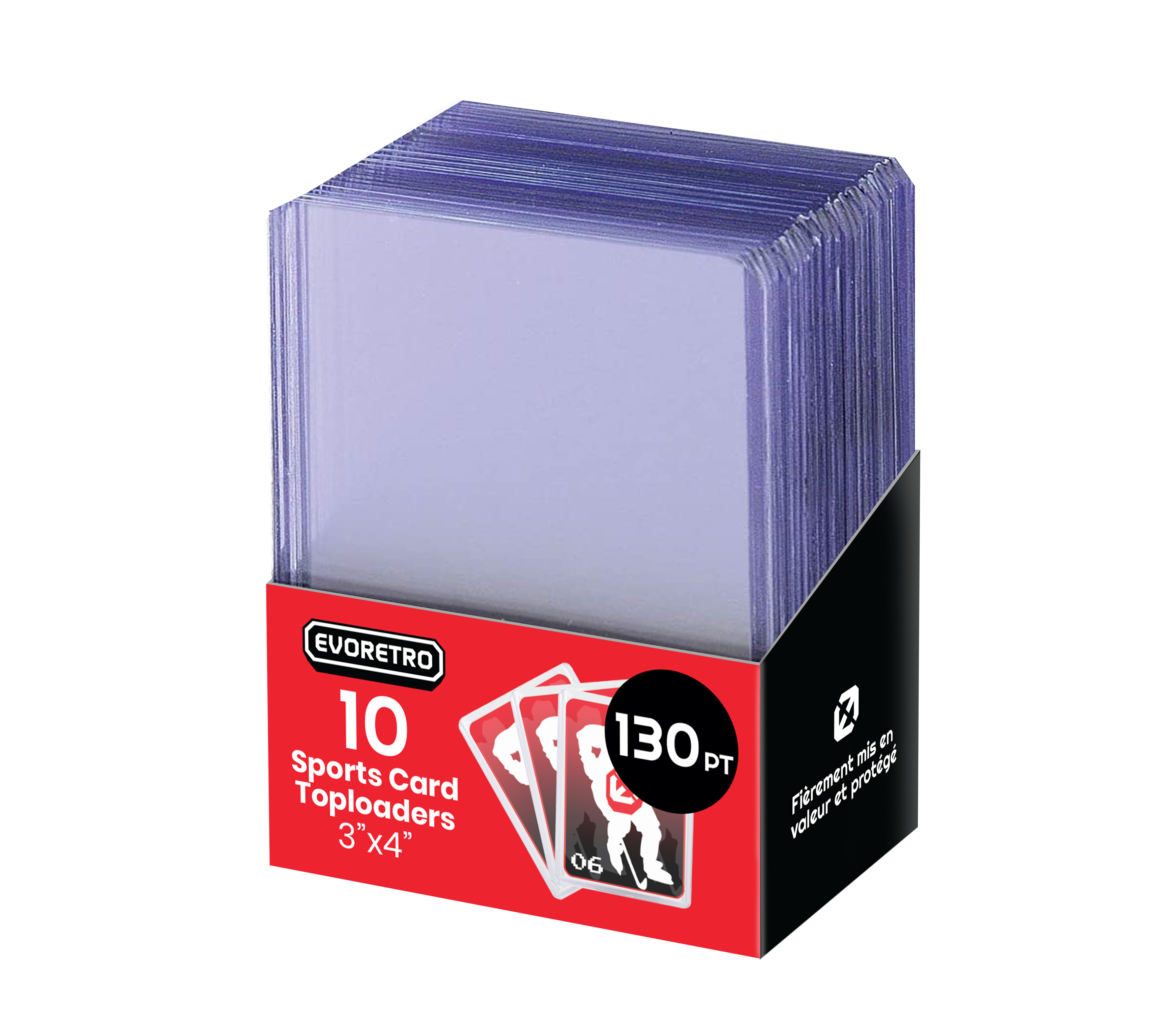 EVORETRO Topload Card Holder 3x4 130pt Pack of 10