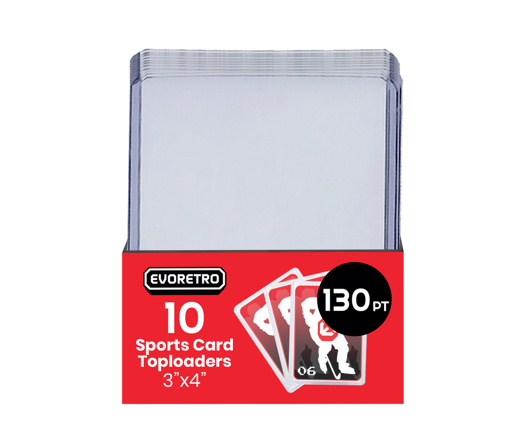 EVORETRO Topload Card Holder 3x4 130pt Pack of 10